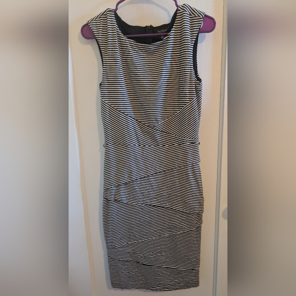 White House Black Market Striped Sheath Dress Size 6